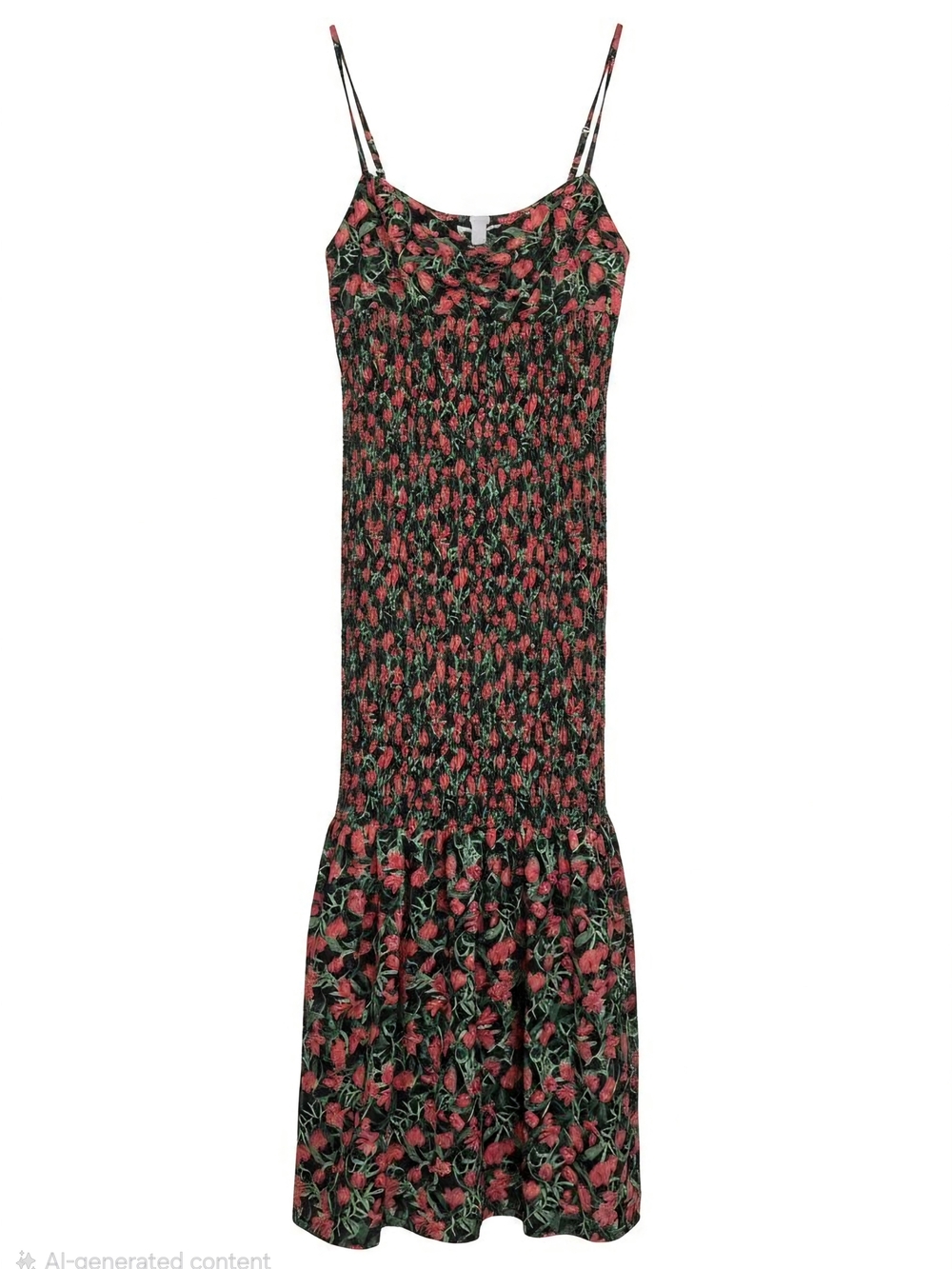 Chelsea28 Maxi Dress with Red Floral Print